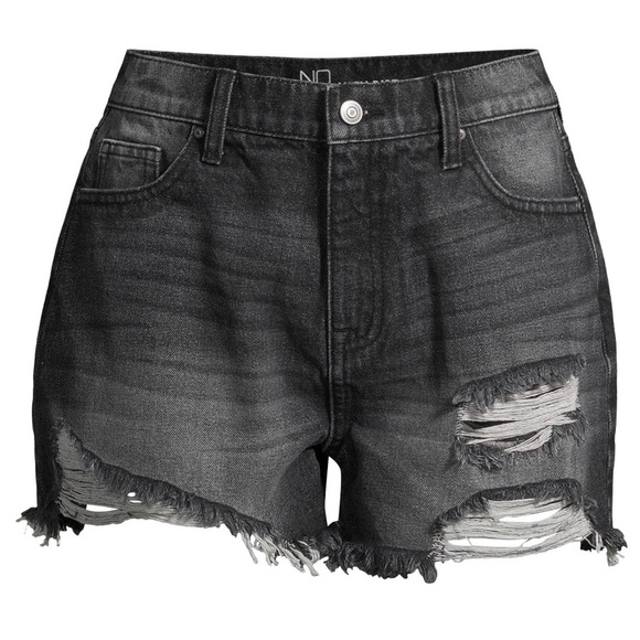 Destructed Mom Short. Color: black - Picture 6 of 7